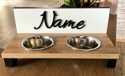 spersonalizowany karmnik z 2 miseczkami 