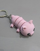 Brelok Świnka 3D – fidget, gadżet do kluczy / plecaka