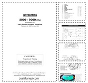 Benford 2000 3000 4000 5000 6000 7000 9000 Instrukcja serwisowa i obsługi