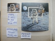 2szt. znaczki Fi 3062 Bl95 / Blok 139 Polska 1989r. KOSMOS klej