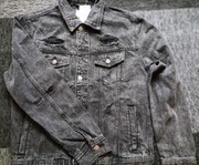 Kurtka męska jeans, bluza, przecierana