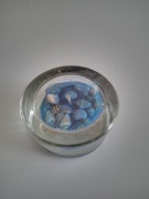 ŚWIECZKA ŻELOWA Z MUSZELKAMI TEA LIGHTS - NIEBIESKA