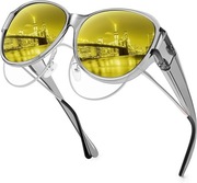 Okulary URUMQI na okulary korekcyjne nocne polaryzacyjne UV400 szare