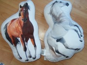 poduszka z dwustronnym nadrukiem konia, wys. 44 cm