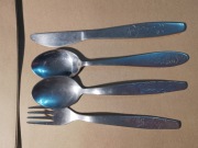 GERLACH sztućce dla DZIECKA PRL hanna barbara mis yogi i inne zestaw