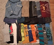 Paka dla chłopaka 146 cm  25 szt  mix głownie ciepłe. Na cały rok