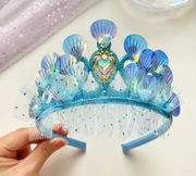 Opaska do włosów niebieska korona dla Syrenki Syrena dodatek do stroju nowa