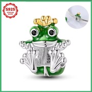 Srebrny Nowy Charms do bransoletki modułowej - Książę Żaba