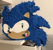 Piniata urodzinowa - Sonic głowa