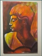 Kobieta Ręcznie malowany obraz 70x47 cm na płótnie