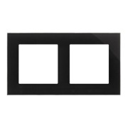 Ramka 2 Szkło classic czarne Simon 55 Nature