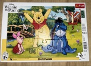 Kubuś Puchatek Osiołek Tygrysek Prosiaczek Puzzle 15 el. RAMKOWE * IDEALNE