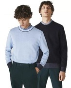 LACOSTE Reversible Classic Fit Sweater 100% bawełna dwustronny sweter M