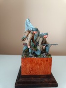 Gotowe pomalowane figurki Niemcy formacje górskie w 1-35 na podstawce