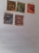 niemcy 1923 - 5 znaczki / po inflacji