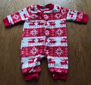 zimowy pajacyk niemowlęcy -polarek -rozm56/62cm