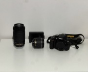 Lustrzanka Nikon D3400 + 2 obiektywy 