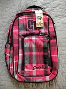 Plecak szkolny i młodzieżowy Coolpack w kolorową czerwoną kartkę 