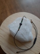 Bransoletka z kamieni naturalnych zoisyt z rubinem