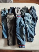 Spodnie jeansy komplet całość 8 sztuk 