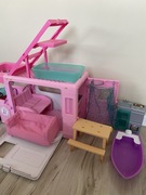 Kamper barbie, szafa barbie, lalka barbie + akcesoria 