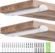 WELDUN 4-pak metalowych wsporników do półek rusztowań, 25 cm białe