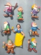 Figurki kolekcjonerskie z filmu Disneya Królewna Śnieżka i 7 krasnoludków