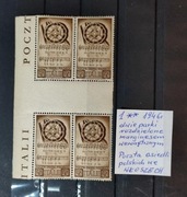 1** 1946 r. Poczta osiedli polskich we Włoszech dwie parki roz. marg. wewn