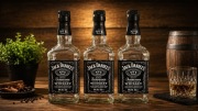 Zestaw 3 butelek po whisky Jack Daniels 0.7