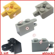 LEGO KLOCEK z zaczepem 1x2 30540 30014 26597, 2x2 30389c czarny szary żółty