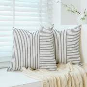 Poszewki dekoracyjne 2 sztuki 50/50 cm – styl boho / vintage / skandynawski