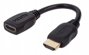 Kabel HDMI 2.0 Manhattan 354523 0,2 m czarny / powtórna wysyłka towaru