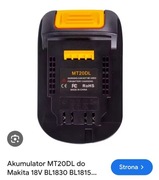 Akumulator do Makita 18v BL 1830 BL 1815