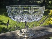 Piękna Kryształowa Patera - Średnica 21cm, Wysokość 16cm.