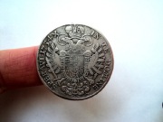 AUSTRIA: 1/2 TALARA 1754 R- RZADKA MONETA