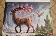 Puzzle ułożone 1000el 50x70cm jeleń baśń RADOM