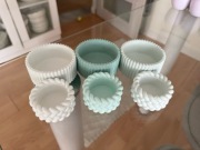 Zestaw Osłonek – baza do świec, gips ceramiczny