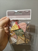 Drewniane ozdoby arbuz pizza zestaw