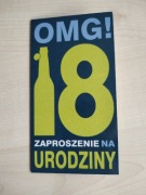 Zaproszenie na 18 (5 szt.)