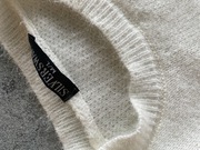 Sweter l biały flamingi