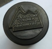 Matryca do odznak. Pieczęć -Zasłużony Członek Zawrat"Zakopane.PRL