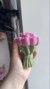 Świeca Bukiet różowych tulipanów