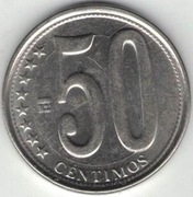 Wenezuela 50 centimos 2009 - 22 mm - nr 1