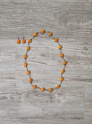 Naszyjnik z kolczykami prawdziwe kamienie