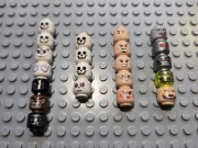KLOCKI LEGO FIGURKI LUDZIKI GŁOWY UNIKATOWE ELEMENTY  OD 1ZŁ LICYTACJA