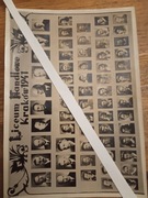 Kraków Liceum Handlowe 1941 tablo fotografia oryg.