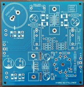 Lampowy hybrydowy mu follower na lampach ecc88,ecc82,ecc83 itp - płytka .