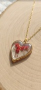 Naszyjnik "Red Petals" (Kwiatowe serce)