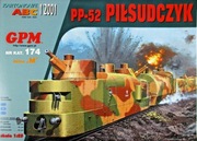 PP-52 Piłsudczyk Polski pociąg pancerny z 1939 r GPM 174 1:25 idealny