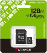 Karta pamięci KINGSTON Canvas Select Plus Gen3 micro 128GB 150mb/s 